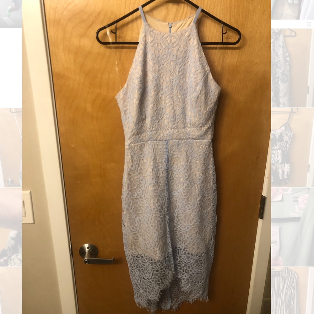 Light Blue Gianni Bini Lace Dress